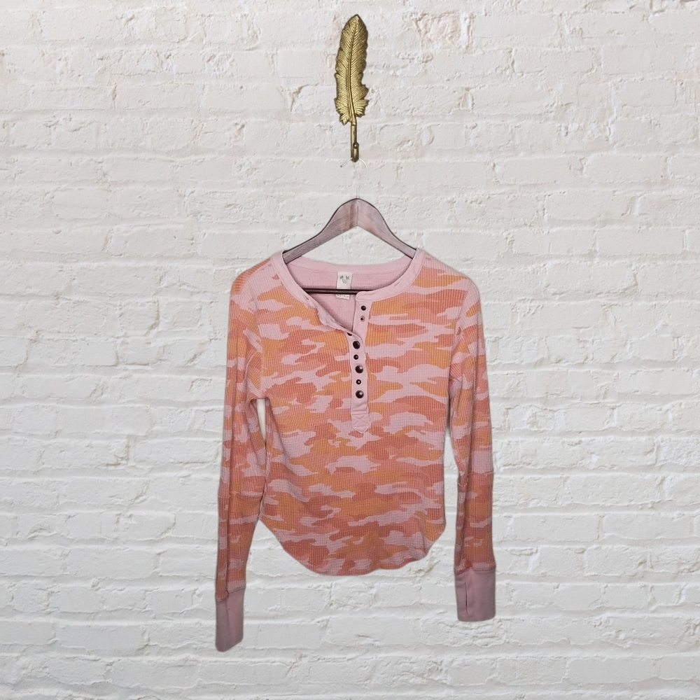 Free People: Everest Thermal in Rare Orange Camo